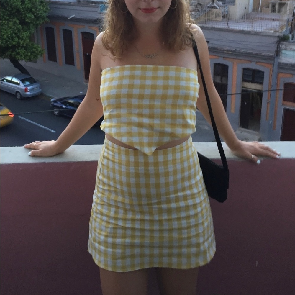 Reformation Linen Gingham Set